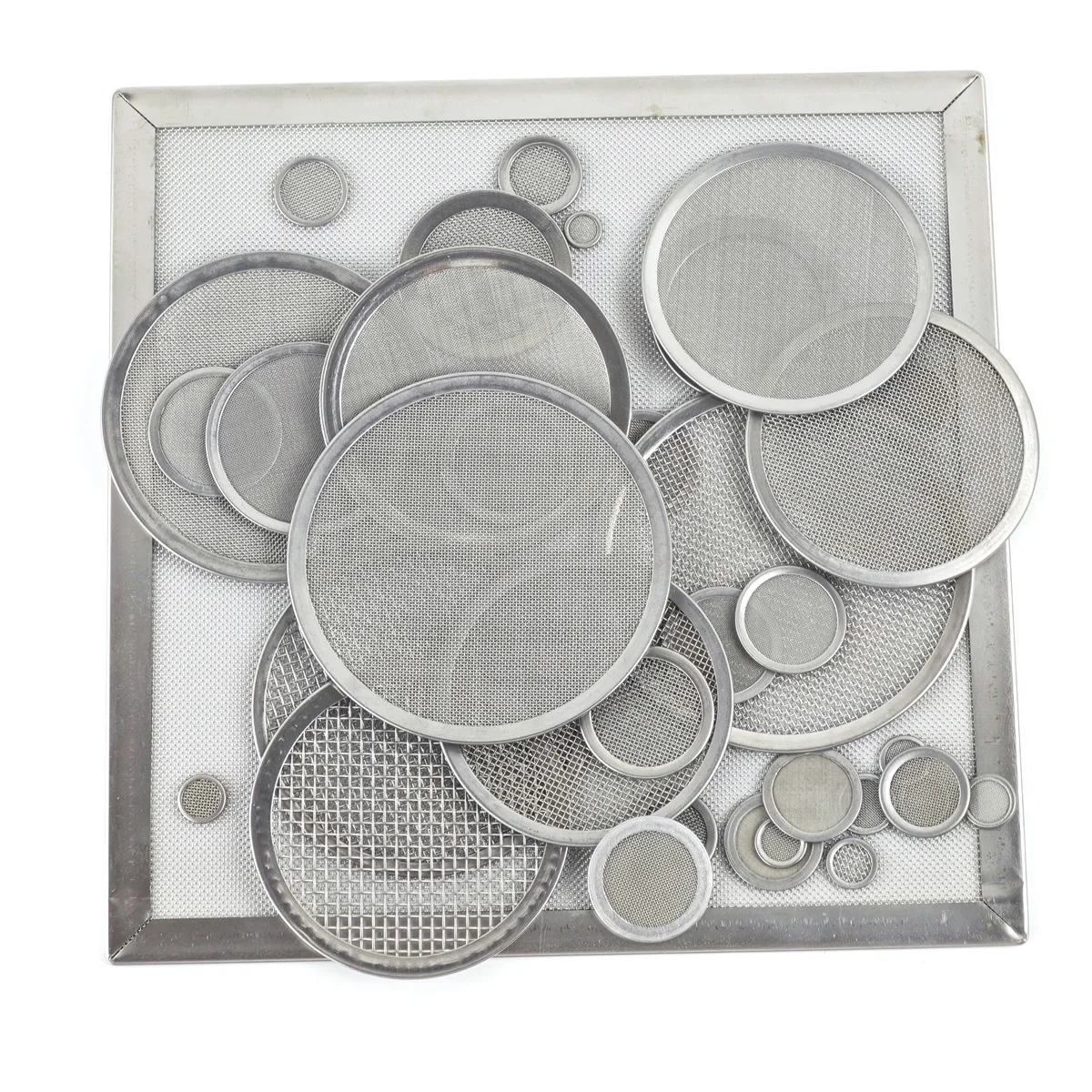 304 Stainless Steel Edge Wrapped Wire Mesh Filter Mesh Screen Round Shape Filter Disc