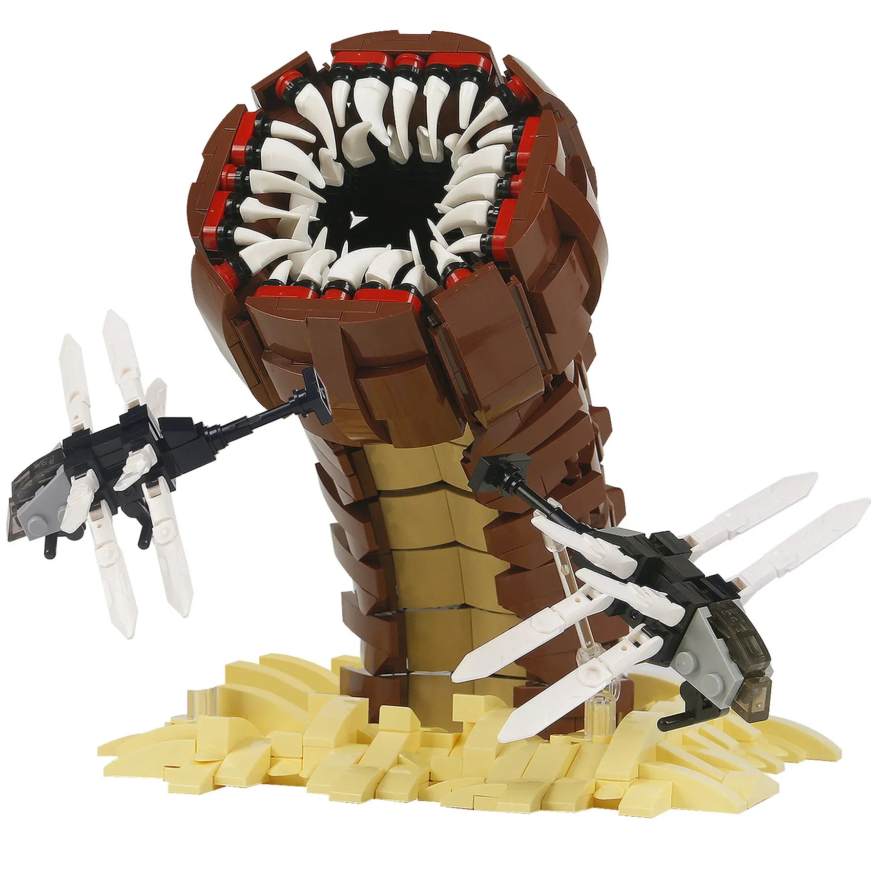 

932PCS Creative Sarldworms of Dune Building Blocks Movie Dune Ornithopter Assemble Bricks Toys Gift For Children Kids