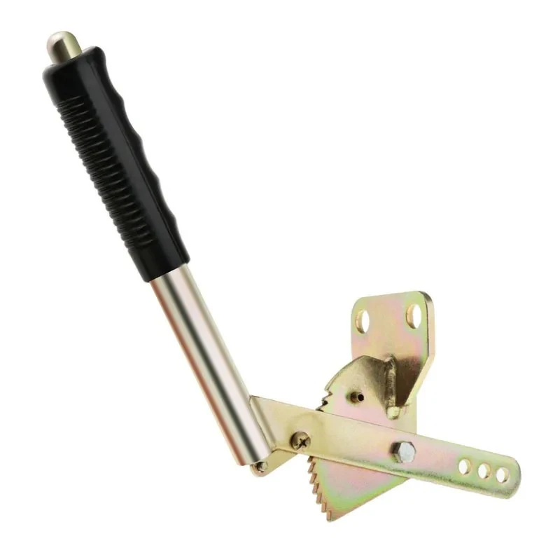 Zinc Plated Steel Tow Trailer Hand Brake Lever RV Parking Stopper with Rubber Handle for Outdoor Camper Repair Tool