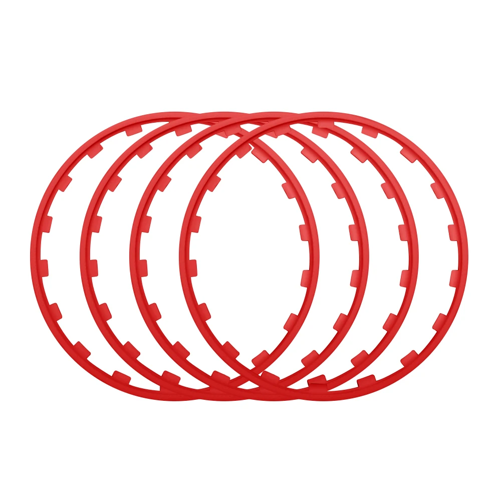 16/17/18/19/20 inch 4 stuks Universele Auto Voertuig Velgen Randbeschermer Ring Bandenbeschermer Decoratie Strip Voor Volkswagen Audi etc