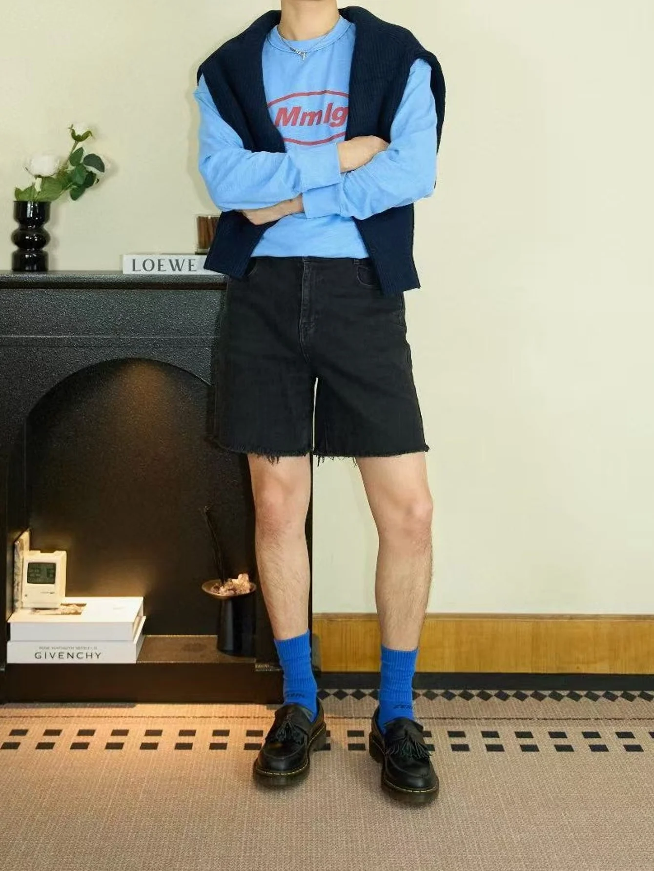 

Мужские узкие черные стрейчевые шорты-джоггеры в стиле Y2K, унисекс, уличная мода, мужские брюки-шорты