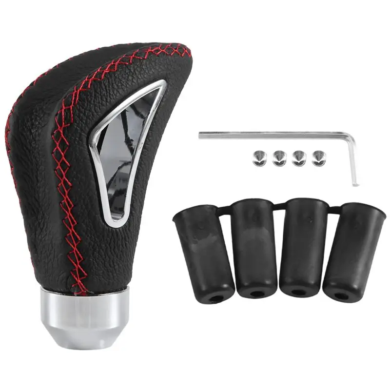 M45K-Universal Leather Auto Matic Shift Camion Manual Gear Stick Shift Shifter Lever Cover Knob