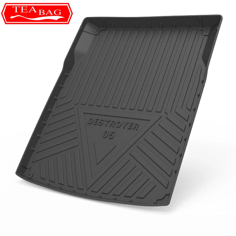 For BYD KING DMI BYD Chazor 2024 Car Rear Trunk Liner Cargo Boot TPO Trunk Mat Floor Tray Mud Kick Carpet Auto Accessories