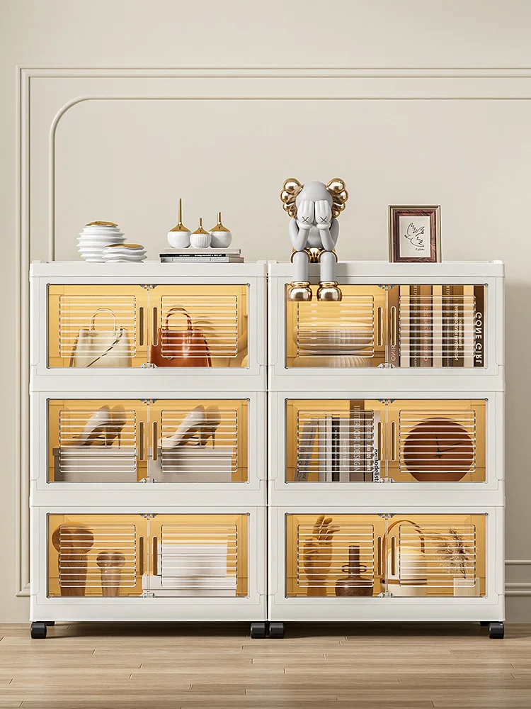 65cm 폭 어린이 다기능 수납장 서랍 포함 아기 옷장 거실 정리함