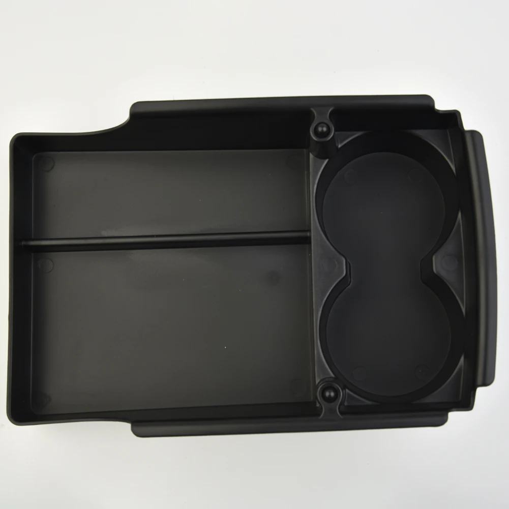 Black Replacement Car Center Console Tray Interior Storage Cup Holder Tidying Organizer Accessories Replace Parts