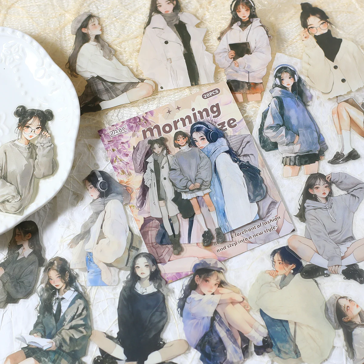 20 قطعة من ملصقات القصاصات الشفافة للحيوانات الأليفة مواد الديكور سجل القصاصات DIY ألبوم الصور مجلة الكولاج ملصقات الحرفية الإبداعية #2