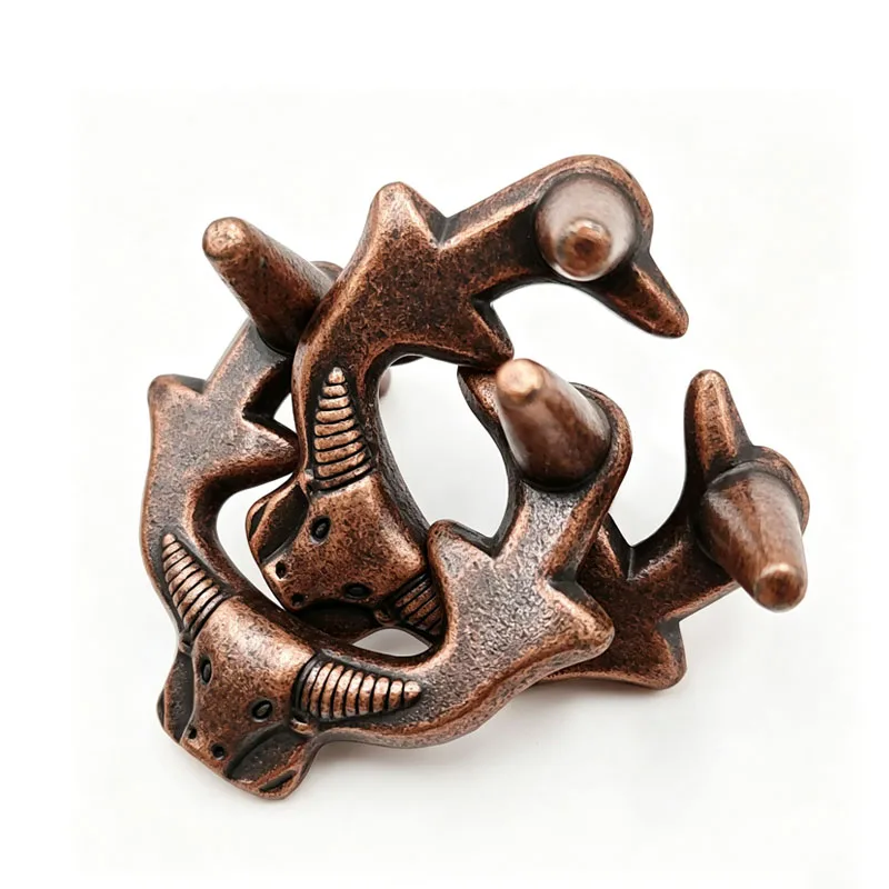 Novelty OX Head Puzzles Metal Brain Teaser Problem Solving Toys IQ Logic Challenges Focus & Stress Relief Gifts Adults And Kids