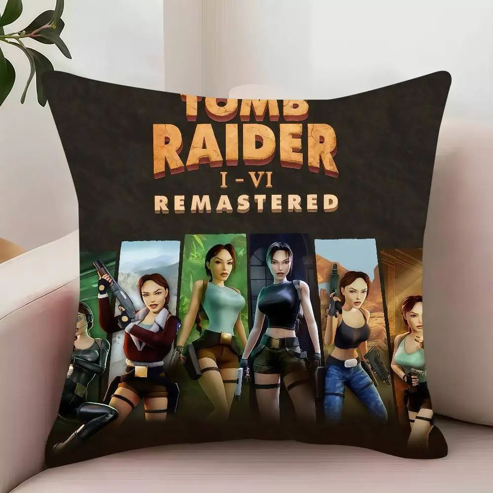 T-Tomb R-Raider Remastered  Pillow Case Decor Protective Covers Comfortable soft for Sofa Living Room Home office