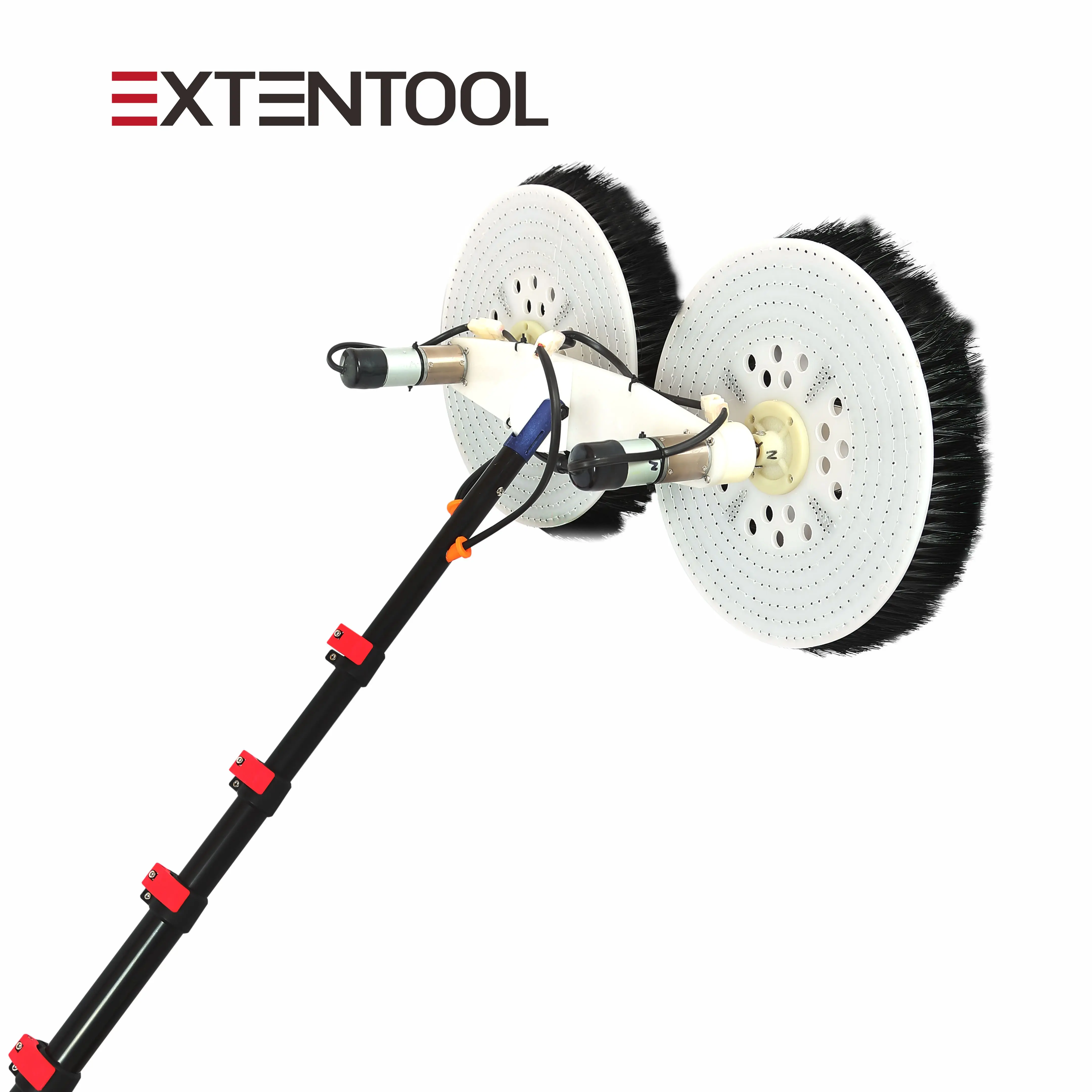 Extentool 3.5m electric solar panel cleaning tools water fed pole photovoltaic solar panel cleaner machine