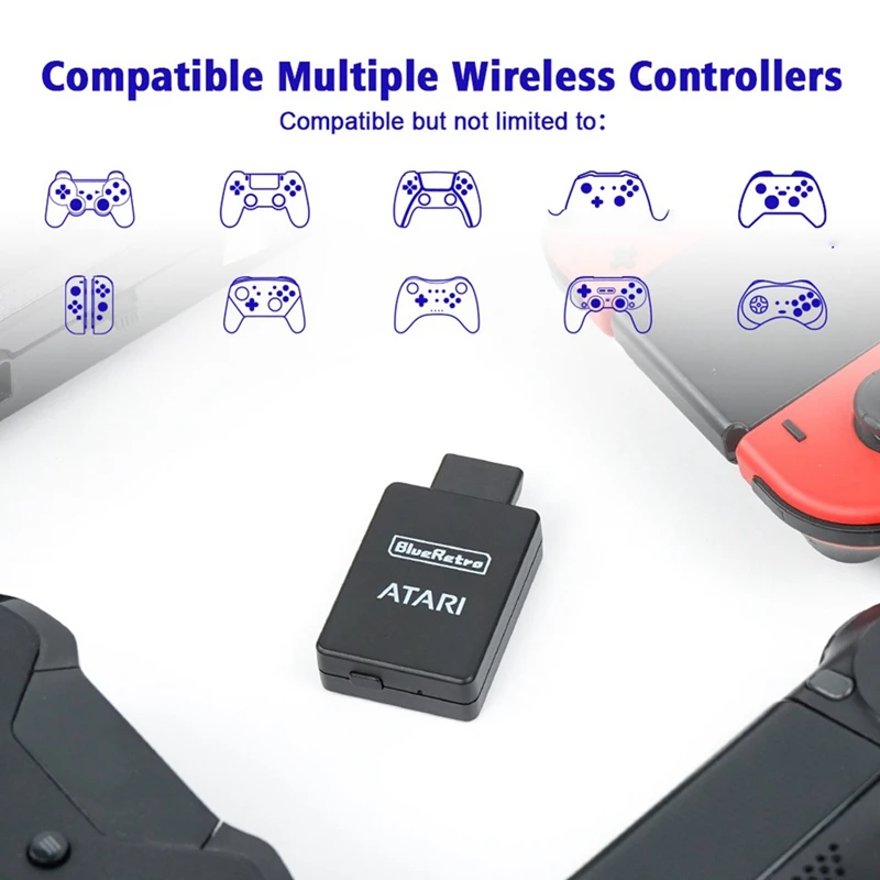 Bluetooth Wireless Joystick Adapter Game Controller Adapter For Atari 2600 Blueretro To PS5 8Itdo  One S Controller