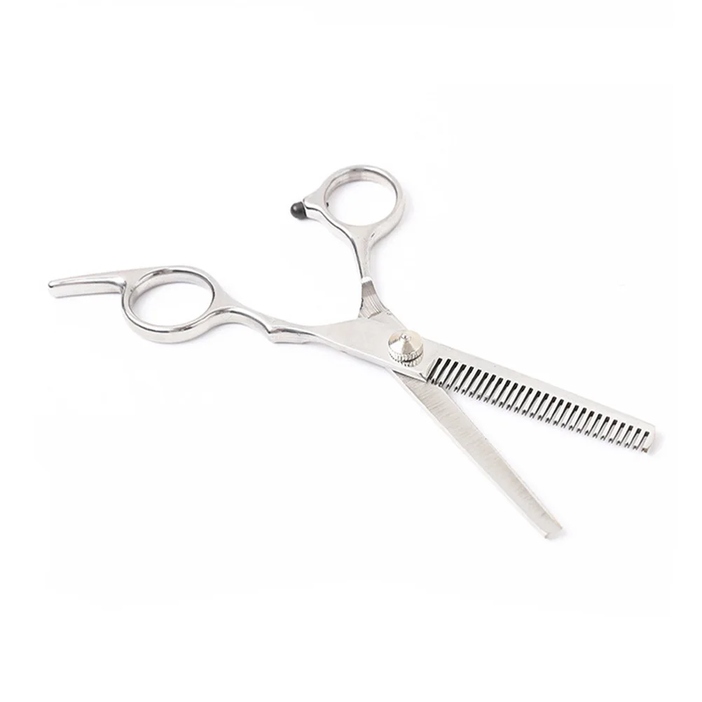 1세트 전문가용 헤어 커팅 키트 스테인리스 스틸 이발 가위 인체공학적 손잡이 휴대용 미용 도구 세트 홈 살롱용