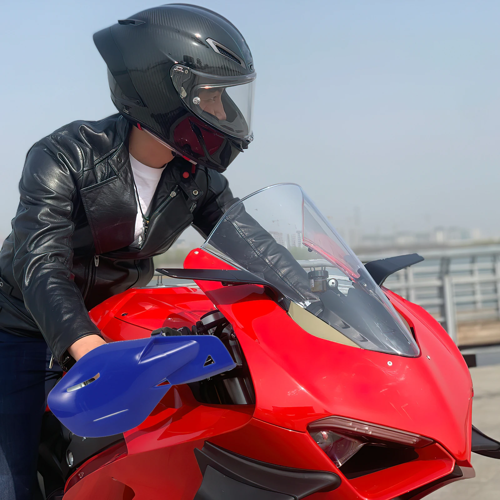 

2pcs Motorcycle Hand Guards Universal Wind Deflector For Motorcycles Protection Riding Accessories Handlebar Guard Atv Supplies