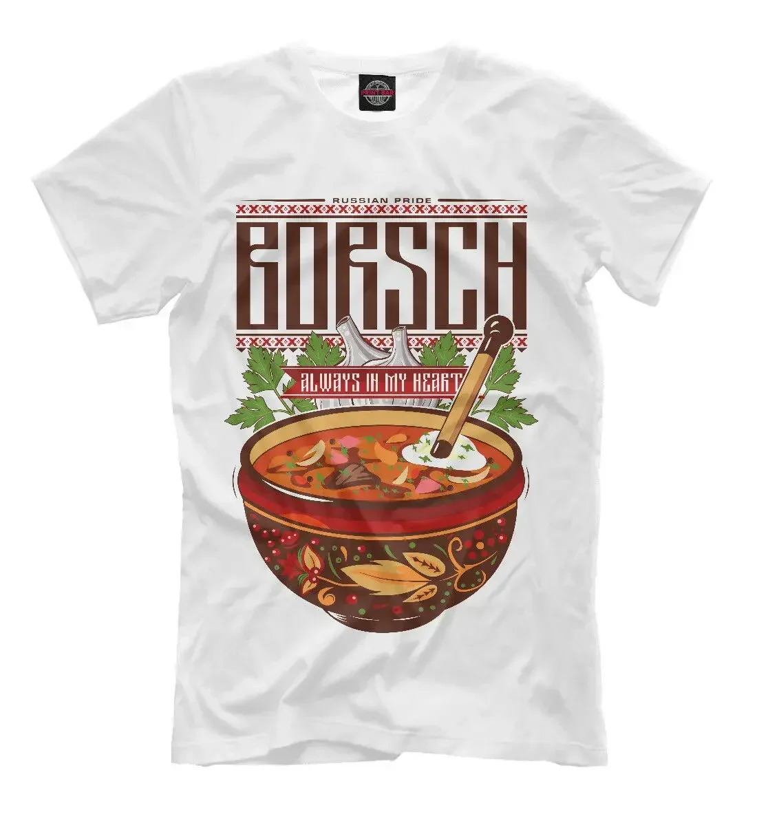 Russische Küche Suppe T-Shirt 100% Baumwolle O-Ausschnitt Sommer Kurzarm lässig Herren T-Shirt Größe S-3XL
