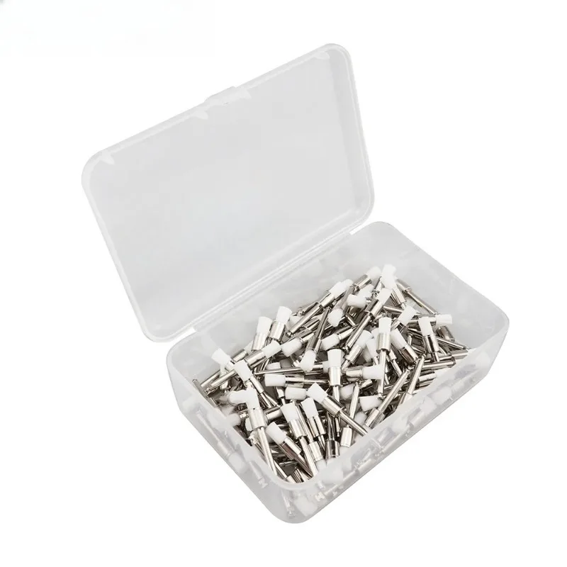 100Pcs Tooth Polishing Brushes Sharp Type Nylon Dental Prophy Brush Dental Lab Polishing Brushes Dentist Clinic Tools