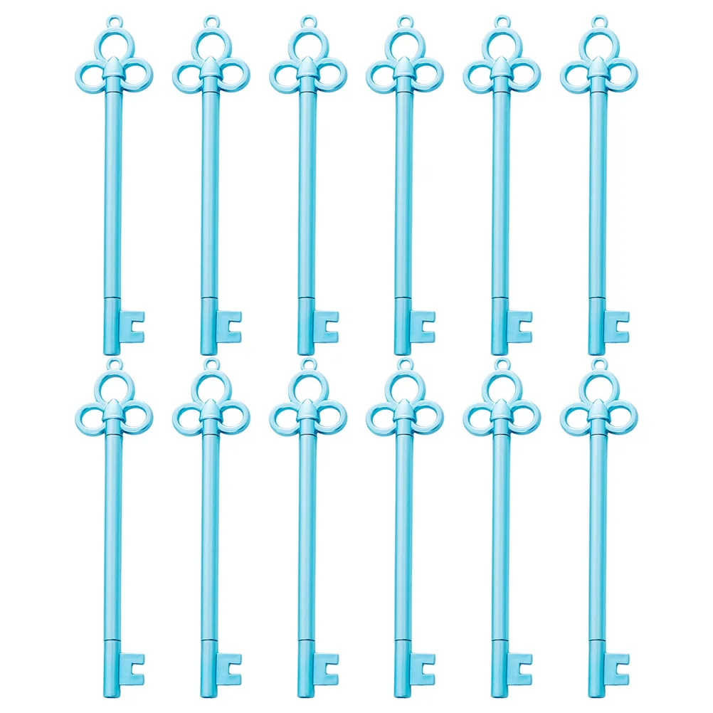 

12 Pcs Key Gel Pen Shape Modeling for Students Ink Refills Stationery Abs Creative Women School Ballpoint