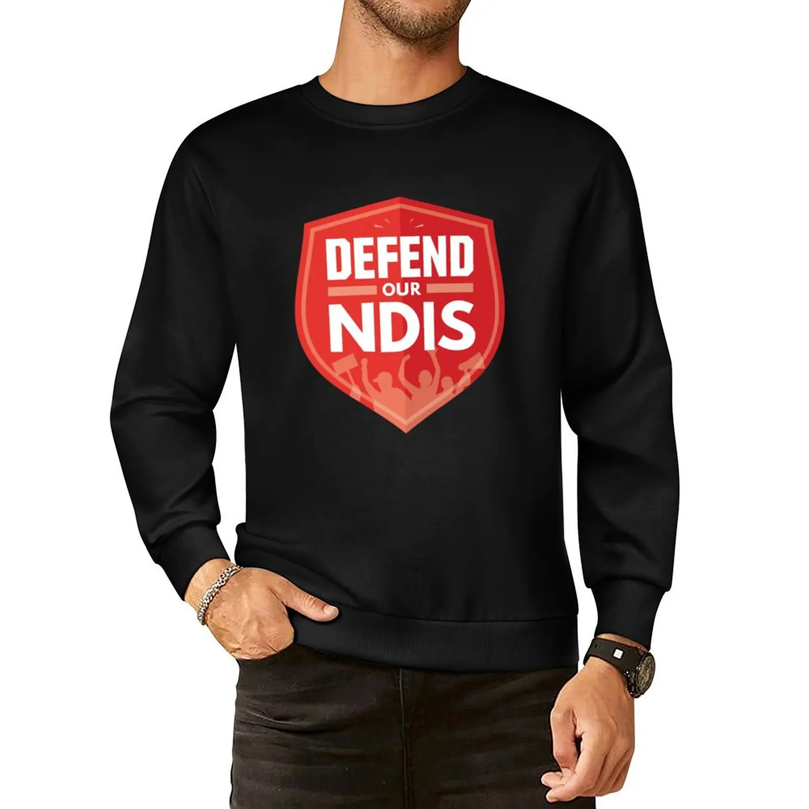 

Defend Our NDIS Pullover Hoodie mens designer clothes autumn jacket men fashion men new hoodies and sweatshirts
