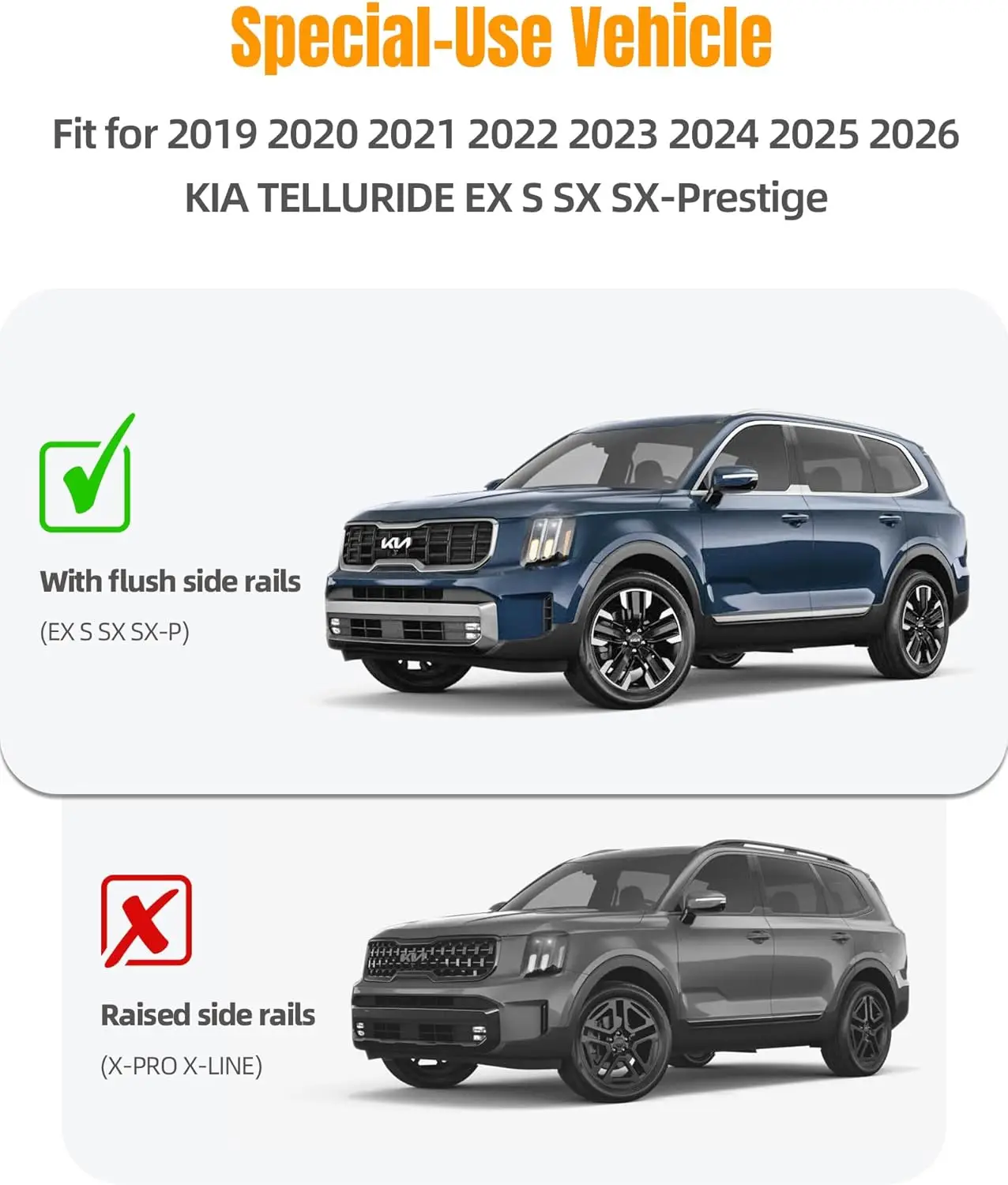 Upgraded Lockable Aluminum Roof Rack Cross Bars for Car Ski, Kayak, Bike Basket, 2019 - 2026 Models (Except X-Line and X-Pro)