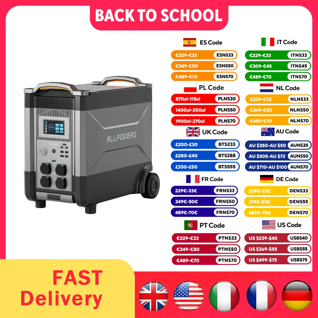 ALLPOWERS R4000 LiFePO4 Battery 4000W