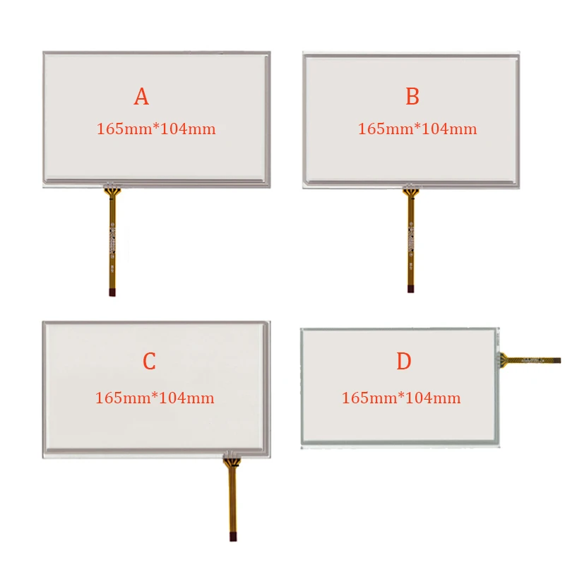 10pcs/lot 7.1 inch touch screen for AT070TN83 V.1 AT070TN82 AT070TN84  touch digitizer panel Glass 164*103 165*104 165mm*103mm