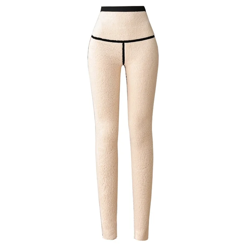 Thiened arcaskin calças femininas cintura alta levantamento de bunda calças de yoga fce quente tamanho grande ao ar livre usar roupa interior