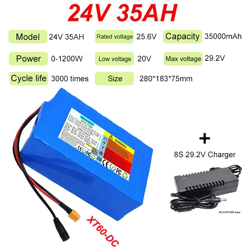 Imagem -05 - Bateria Lifepo4 24v 7ah 14ah 21ah 28ah 35ah 8s32700 com Bms para Scooter Cadeira de Rodas Cortador de Grama Bateria Solar e Carregador