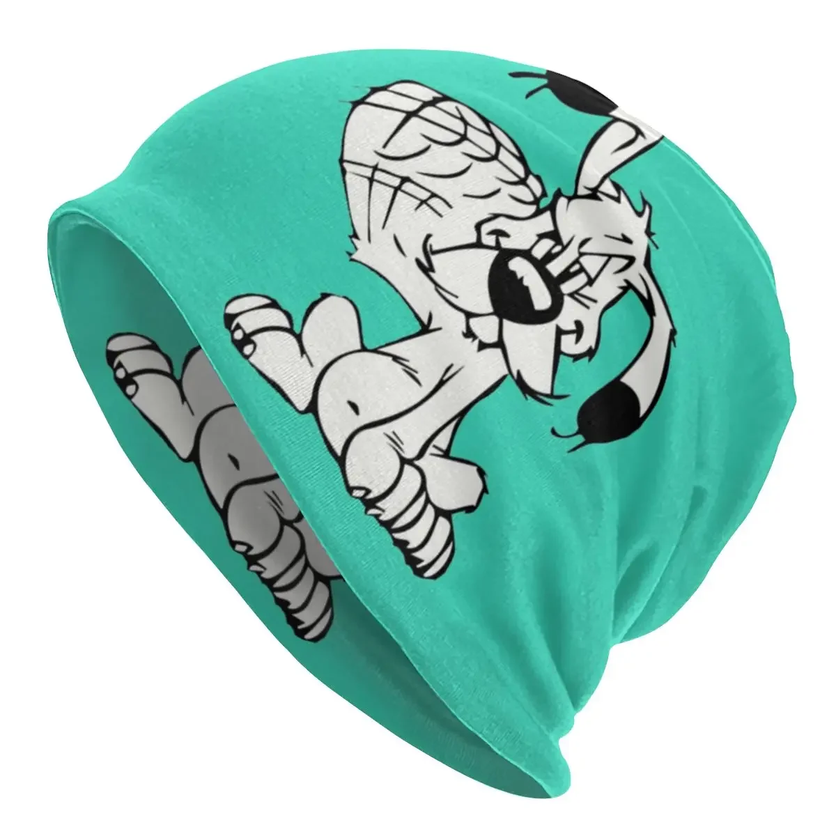 Custom Winter Warm Knitting Hat Adult Unisex Manga Asterix And Obelix Dogmatix Skullies Beanies Caps Cute Dog Bonnet Hats