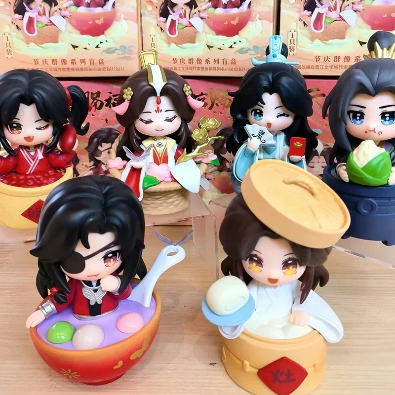 재고 있음 천국의 신사들 축복 축제 그룹 사진 시리즈 블라인드 박스 장난감 미스터리 박스 귀여운 수집용 모델 인형 선물