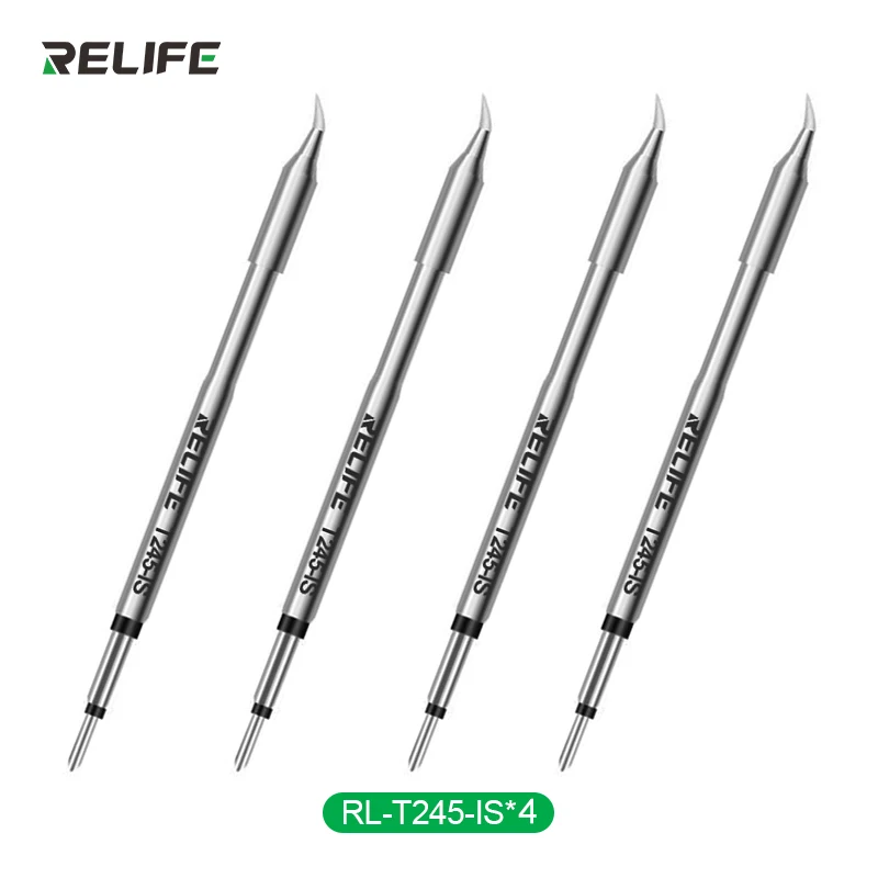 4PCS RL-T245 Tips Universal JBC C245 Soldering Iron Tip Compatible For Xsoldering Sugon Soldering Station GVM Aixun Handle