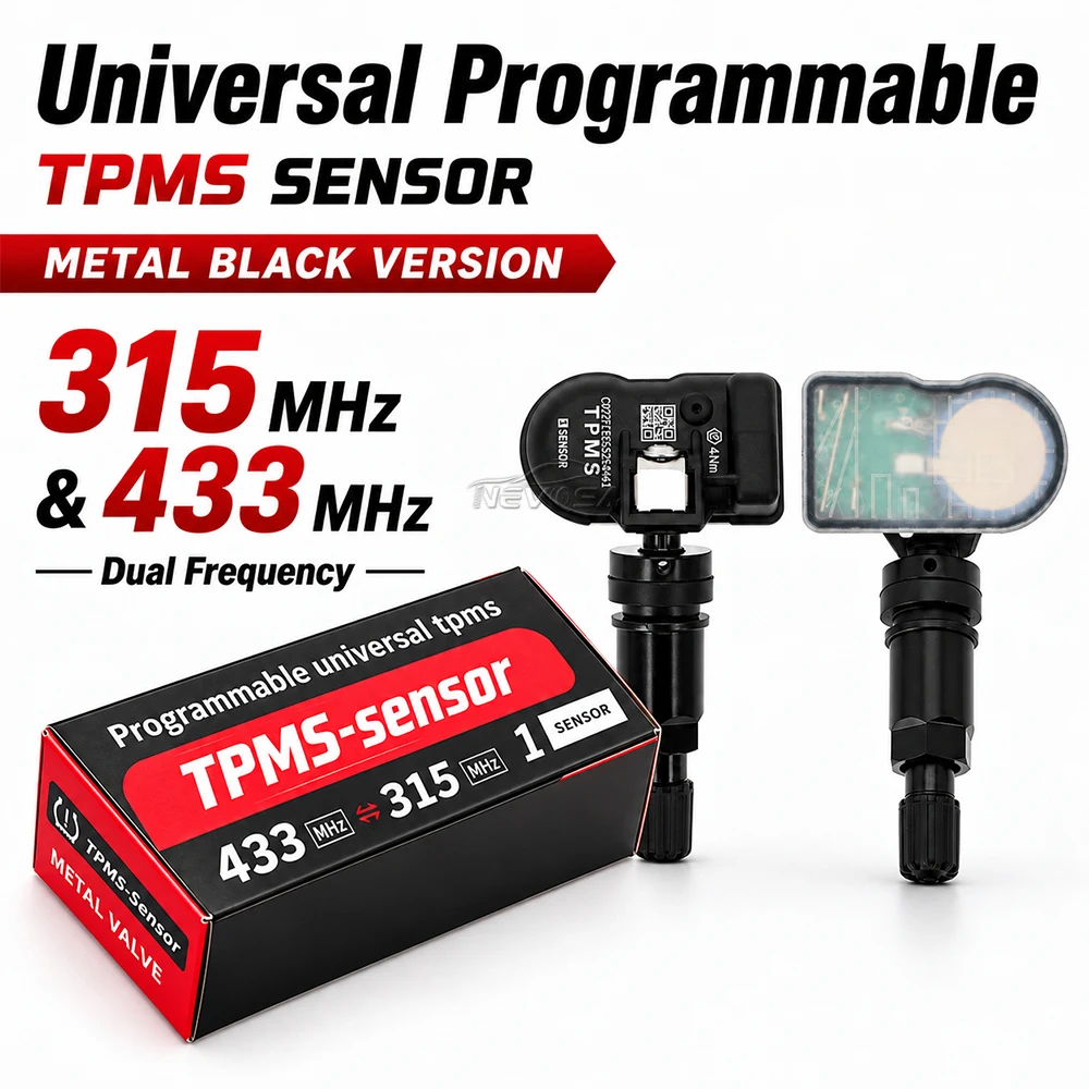 Uniwersalny programowalny czujnik TPMS 2 w 1, 315MHz 433MHz, dwuczęstotliwościowy, kompatybilny z TS501 TS508 TS601 TS608