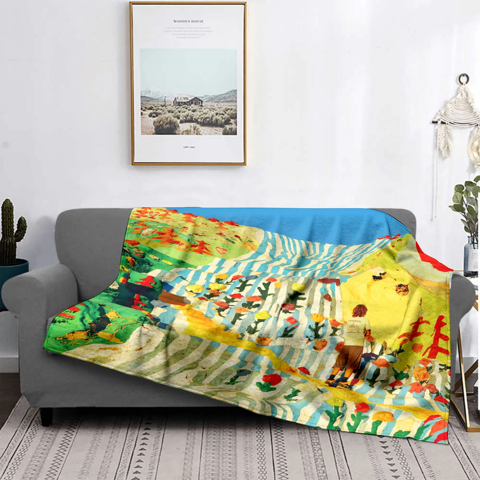 Home decoration plush Sofa blanket Colorful Animal  Bedspread on the bed anime fluffy soft blankets thick blanket for winte