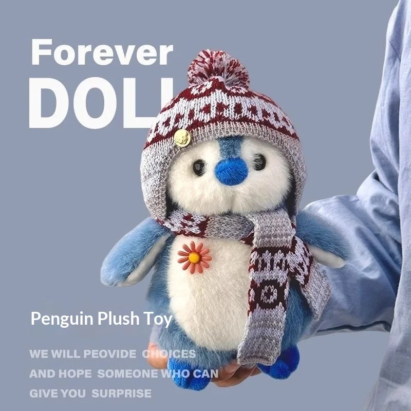 لعبة وسادة مريحة على شكل بطريق البطريق - حيوانات محشوة فائقة النعومة وقابلة للعناق، هدية مثالية للرفيق للأطفال والأطفال #3