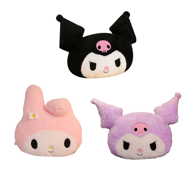 Sanrio-muñeco de peluche Kawaii de tamaño Extra grande, My Melody Purple Kuromi, sofá de dibujos animados, almohada suave, juguetes para niños,