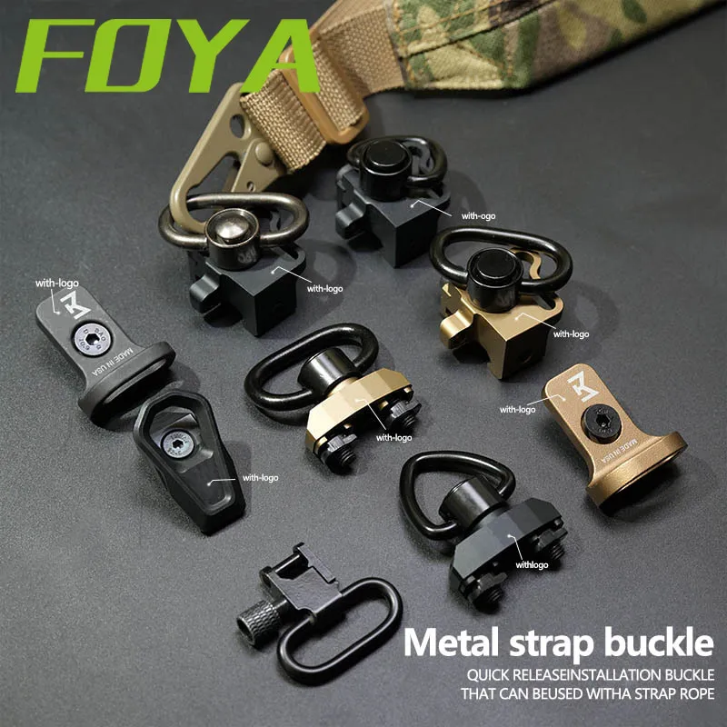 

MLOK QD Sling Swivel Button Mount Adapter 20MM Rail QD 1.25 Inch Loop Quick Detach Release Base Rifle Shoulder Strap Mount