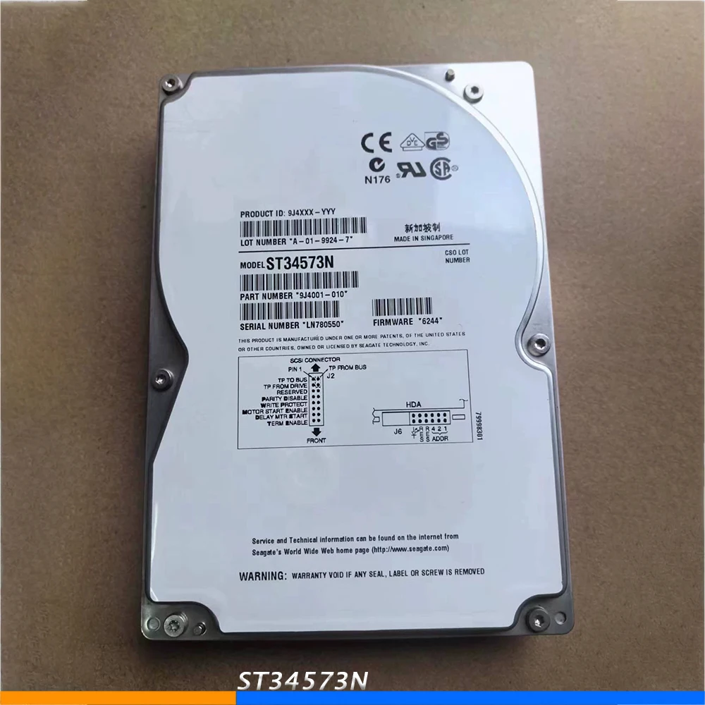 For Seagate Server Hard Disk 50PIN SCSI ST34573N 4G/4.5G 7200 50PIN