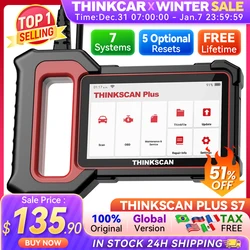 Thinkcar thinkscan plus s7 s6 s4 obd2 scanner ferramentas de diagnóstico do carro automotivo obd scanner diy ferramenta de diagnóstico automático leitor de código