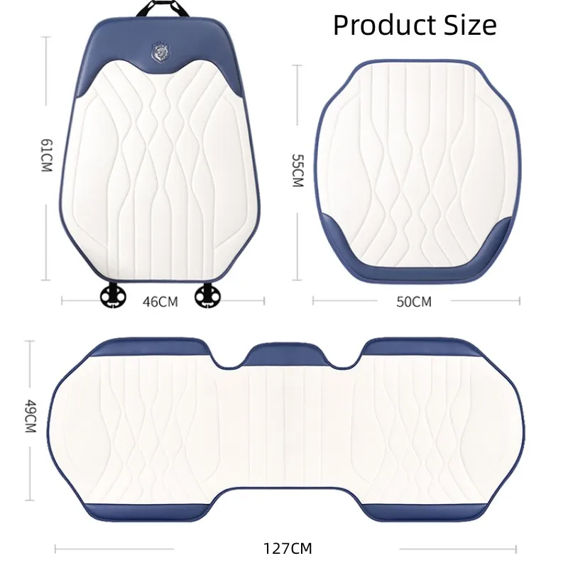 Ice Silk Car Seat Cover Ultra-thin Summer Non-slip Seat Cushion Stylish Car Front Or Rear Seat Back Mat Universal Seat Styling