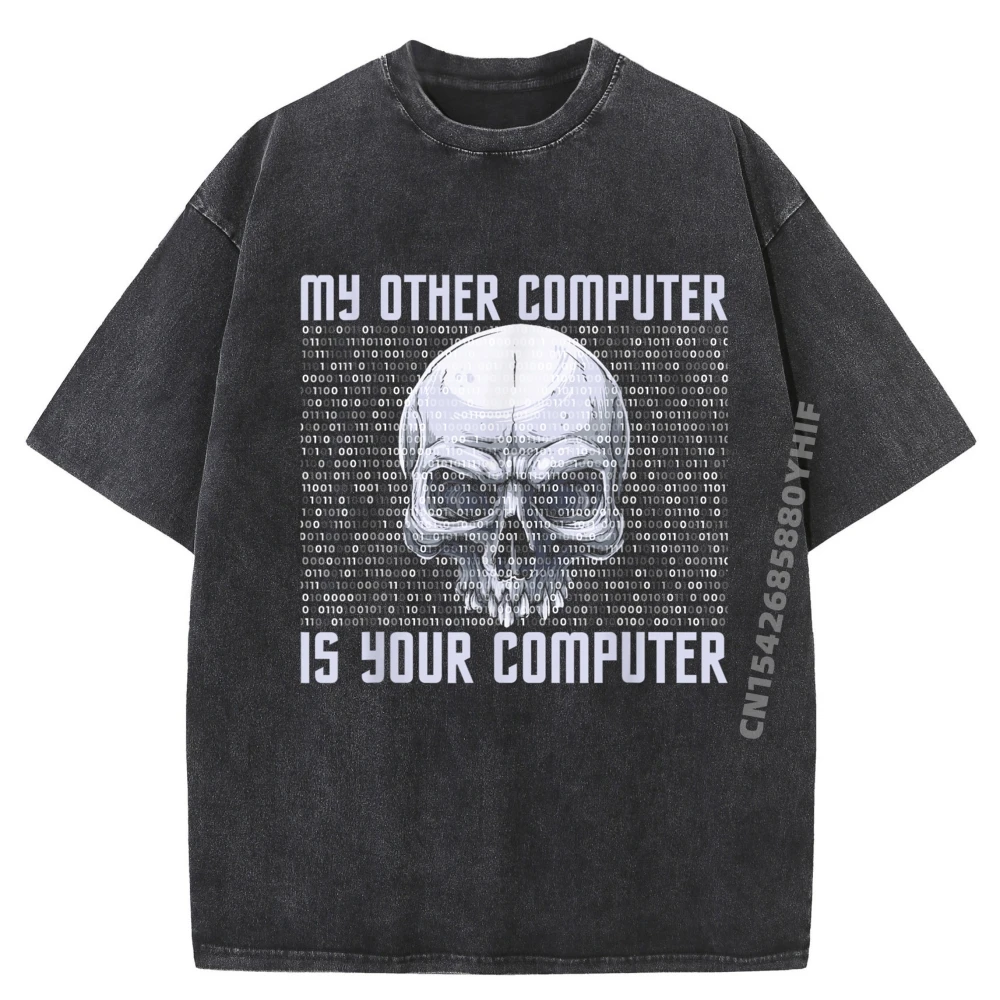 

Мой другой компьютер — это ваши футболки. Футболка с рисунком. Мужская уличная стираная рубашка. Новейшие повседневные футболки с принтом.