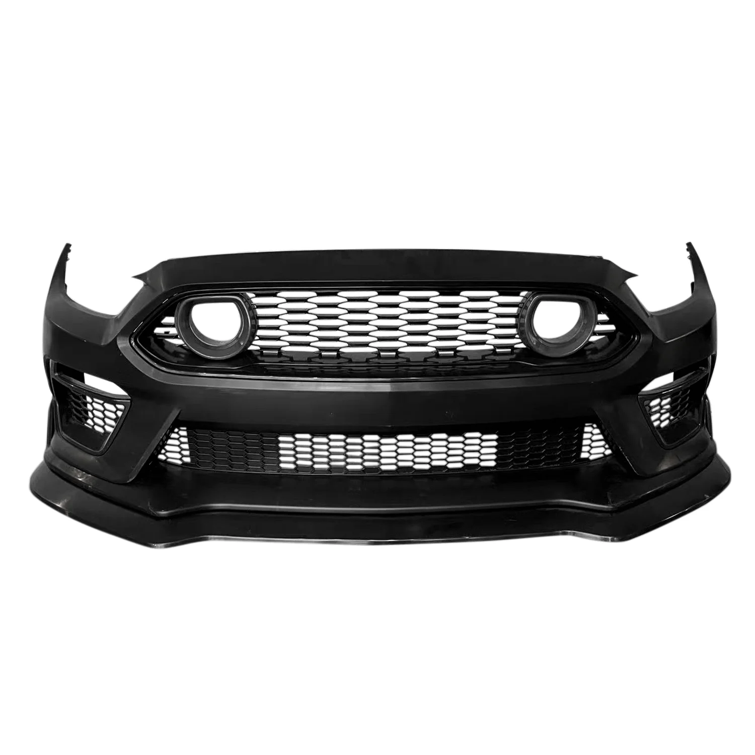 

High Quality Mach1 Style Car Front Bumper Lip Rear Diffuser Side Skirt With Grille Light For Ford Mustang 2015-2017