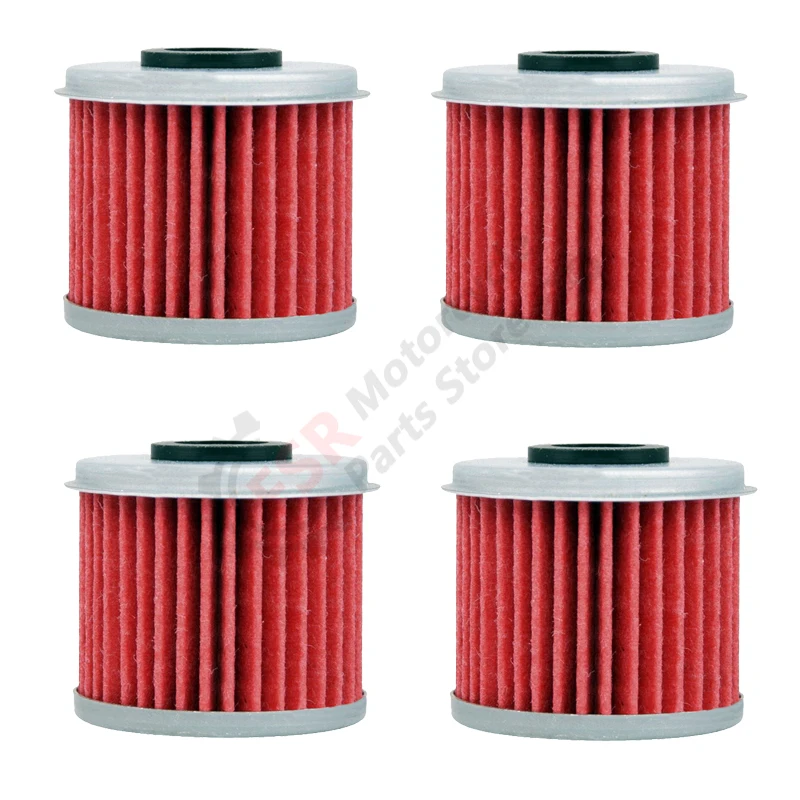 4PCS Oil filter element for Honda CRF150 R/RB 250 R/RX/RXL 450 R/RX/RWE HF116 KN116 motorcycle parts