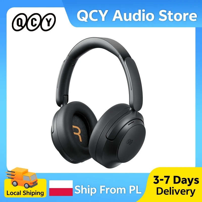 QCY H3S ANC Noise-Cancelling-Kopfhörer – 56 dB Over-Ear-Kopfhörer, kabellos, Bluetooth 6.0, Hi-Res LDAC-Ohrhörer, Dual-Driver, 102 Std. Akkulaufzeit