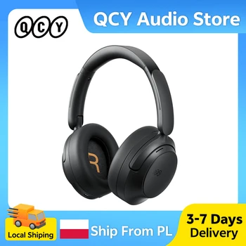 Słuchawki QCY H3S ANC z redukcją szumów -56dB, bezprzewodowe słuchawki nauszne Bluetooth 6.0 Hi-Res LDAC, podwójny przetwornik, 102 godziny pracy