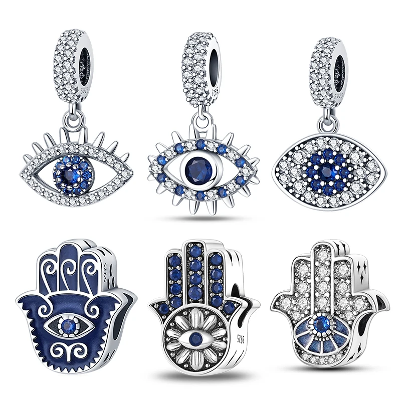 Original Charms 925 Silver Devil's Eye Hot Sale Series Charm Beads Fit Pandora Original Bracelet For Women DiY Jewelry Gifts New