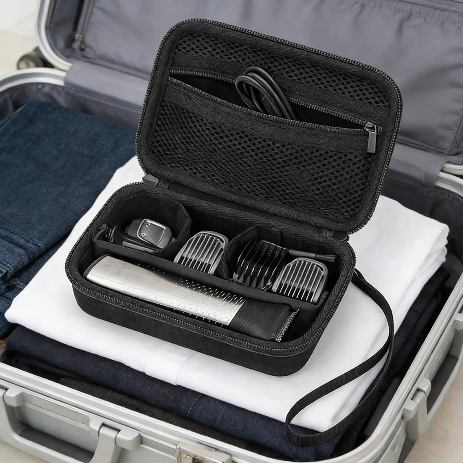 Hard Shell Razor Case Electric - đánh giá và giá Men'S Grooming Organizer