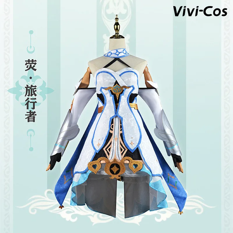 

Vivi-Cos Game Genshin Impact Lumine Cute Sweet Dress Cosplay Women's Costume Halloween Role Play Party New S-XXL