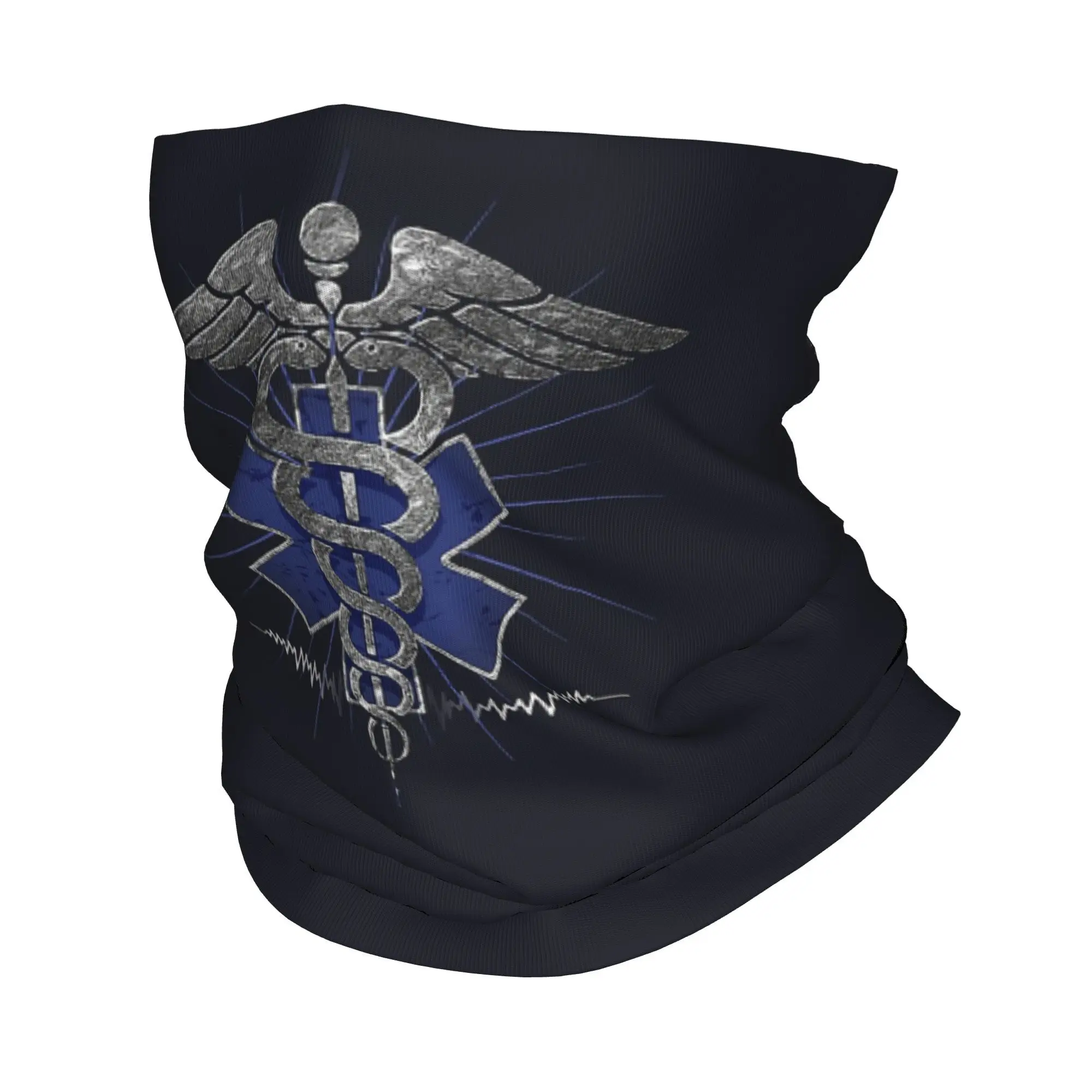 

Emt Star Of Life Bandana Neck Cover Printed Wrap Scarf Multifunction Headband Outdoor Sports Unisex Adult Breathable