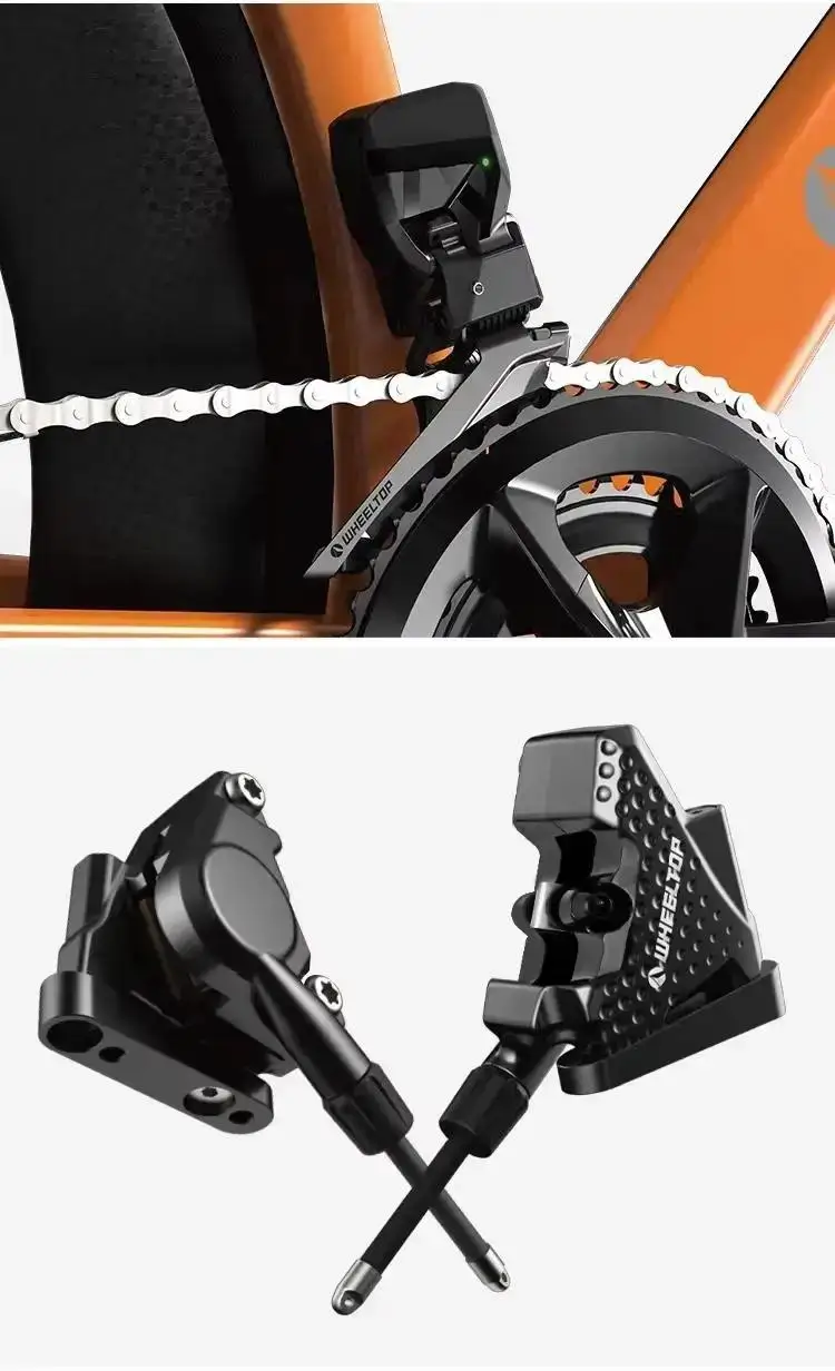 WHEELTOP EDS TX Drahtloses Elektronisches Rennrad-Gruppenset 2x7-13 Gang Carbon/Aluminium Schalthebel Felgen-Scheibenbremse Vorder- und Hinterradgetriebe – Detail 8
