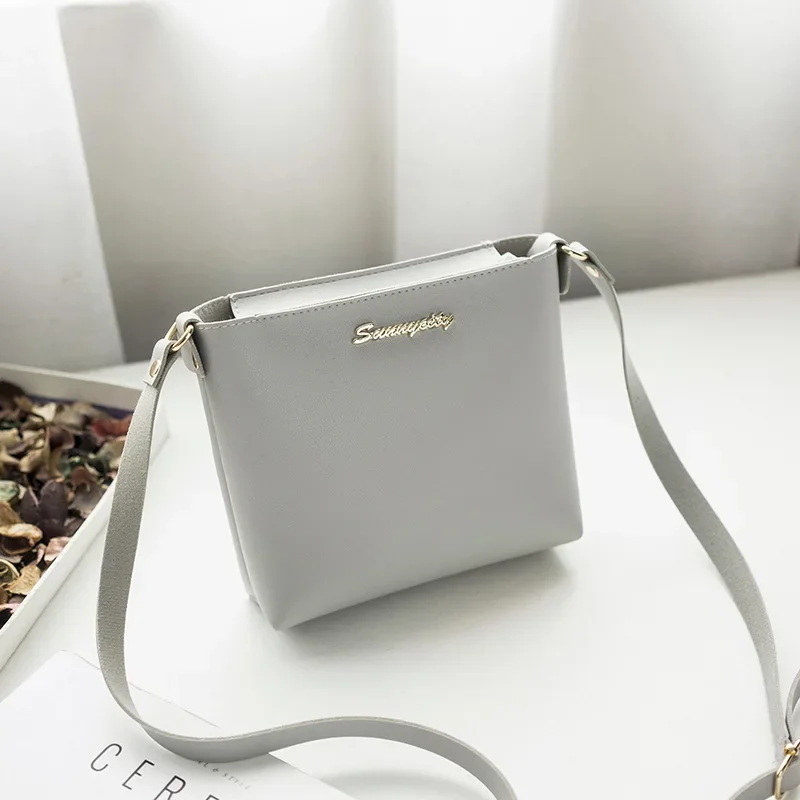 Fashion Crossbody Bags for Women 2024 Simple Style Solid Color Leather Shoulder Bag Ladies Messenger Bag Bolsas Femininas