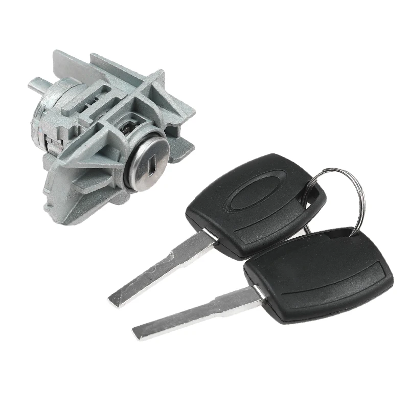 Front Left Door Lock Cylinder Barrel With 2 Keys 1552849 Lock Core Replacement For Ford Focus 2008‑2015 Auto Spare Parts