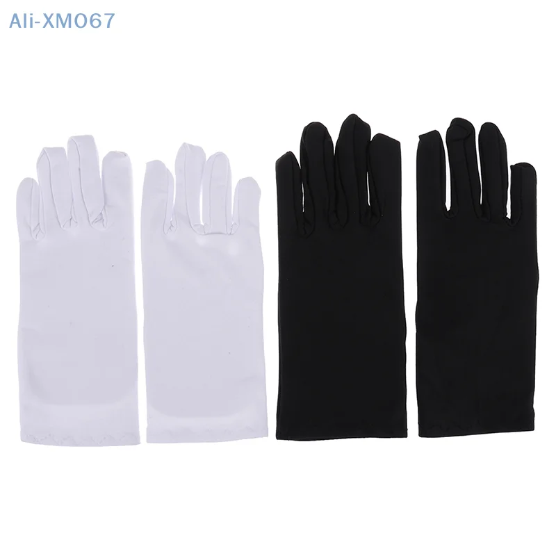 1 pair Cotton gloves Khan cloth Solid gloves rituals play white gloves