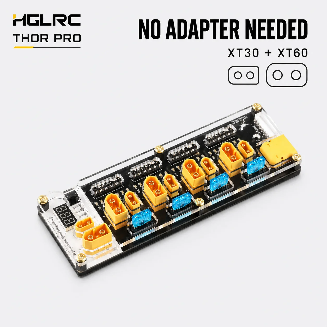 HGLRC Thor Pro 4 Battery Simultaneous RC FPV LiPo Charging Board 40A XT30 XT60 2S-6S Fuse Protected Parallel Charger for iMAX B6